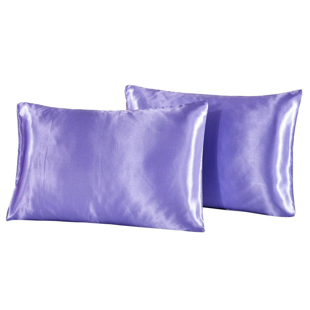 1Pc Queen Satin Silk Pillowcase | Silky Smooth Cooling Bed Pillow Cover for Hair and Skin