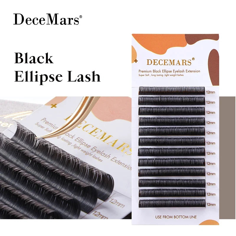 Super Soft Ellipse Flat Eyelash Extension | DeceMars