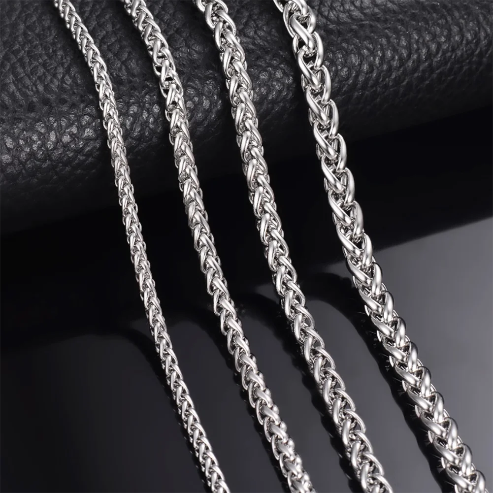 Stainless Steel Keel Link Chain Necklace for Men Women | Unisex Hip Hop Chain 16-40 inch
