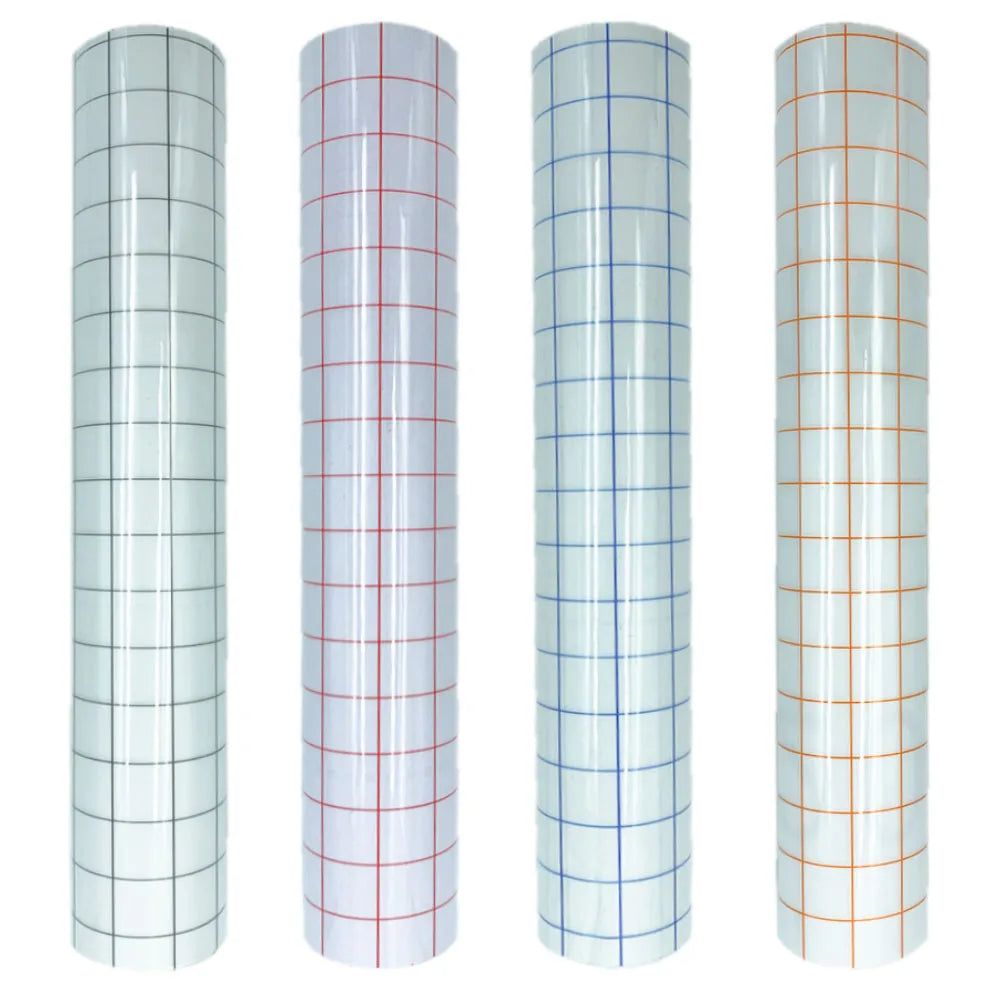 Clear Vinyl Transfer Paper Tape with Alignment Grid | Application Tape for Vinyl Decals