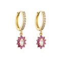 Cubic Zirconia Hoop Earrings | Classic Dazzling Stud Earrings for Women