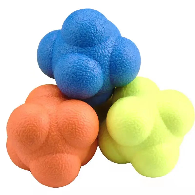 Hexagonal Reaction Ball | Reflex & Agility Training Ball for Sports