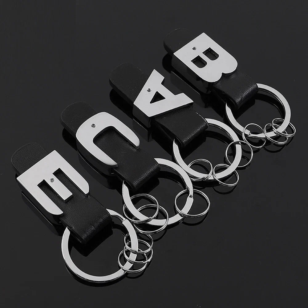 DSYCAR 3D Car Key Chain Metal Letter Leather Strap Keychain | Premium Key Ring for Mercedes