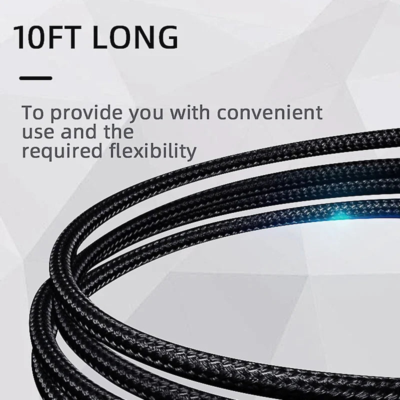 DATA FROG 1m 2m 3m USB Type C Charging Cable for PS5 Xbox Series S X Controller