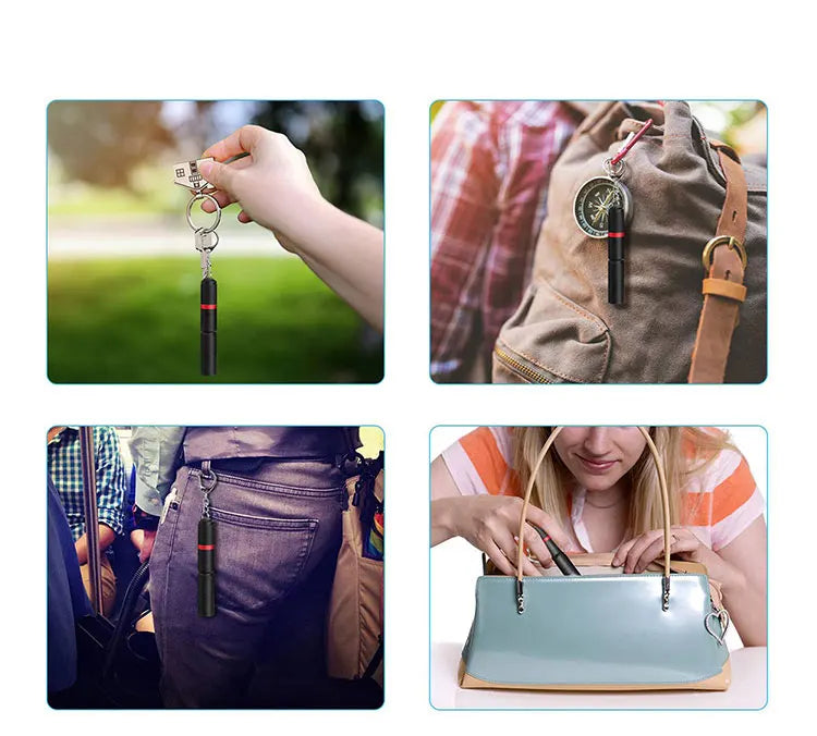 8000LM Portable Pen Light Keychain Mini Flashlight | Ultra Bright Pocket LED Torch