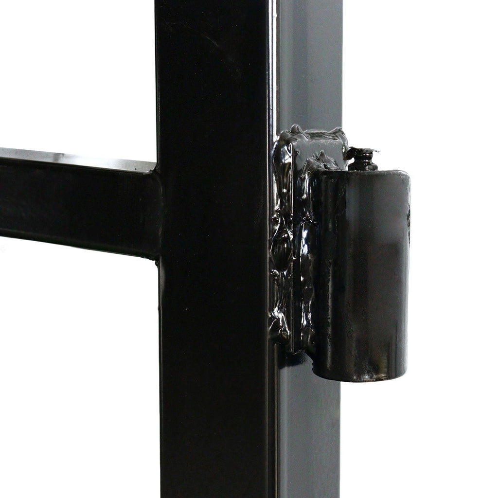 14x8 ft Steel Dual Swing Driveway Gate with Horse Pattern