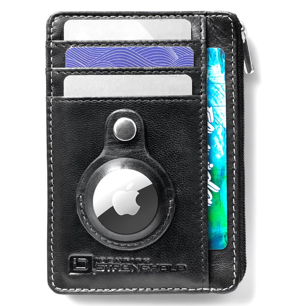 RFID Secure Slim Leather AirTag Wallet