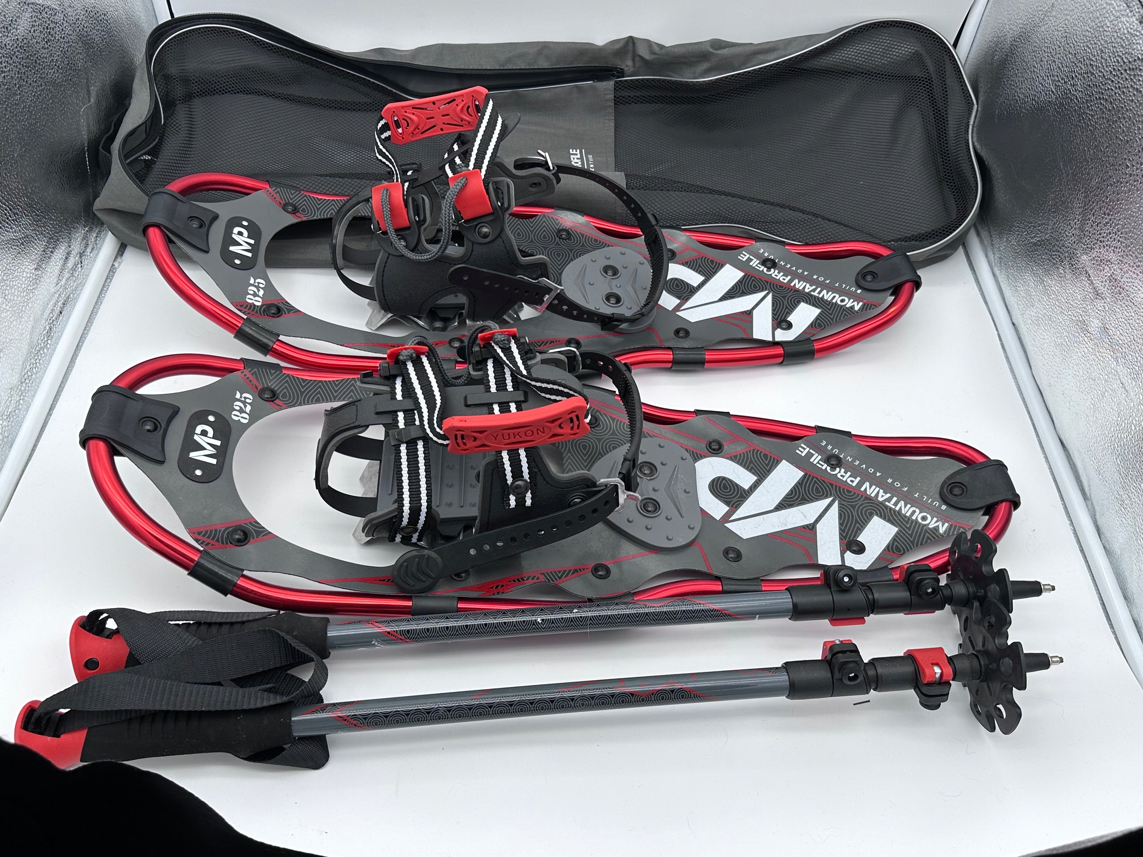 Yukon Carlie's Mountain Profile Snowshoe Kit (Red Edition)