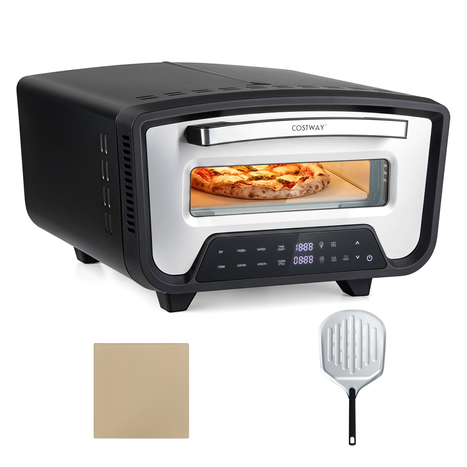 Electric Pizza Oven for 12" Pizzas with 8 Presets