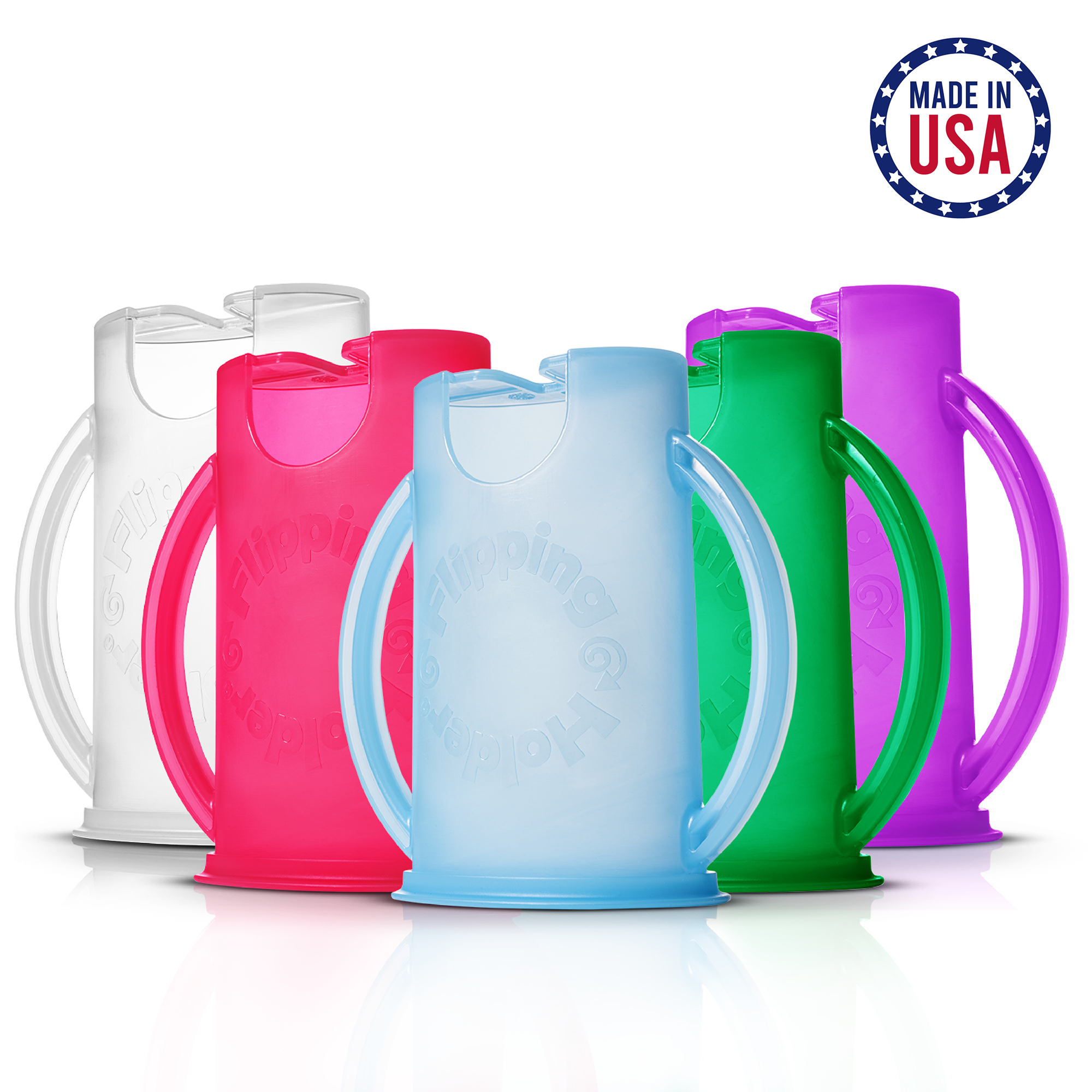 Flipping Holder DELUXE w/ LID (White)