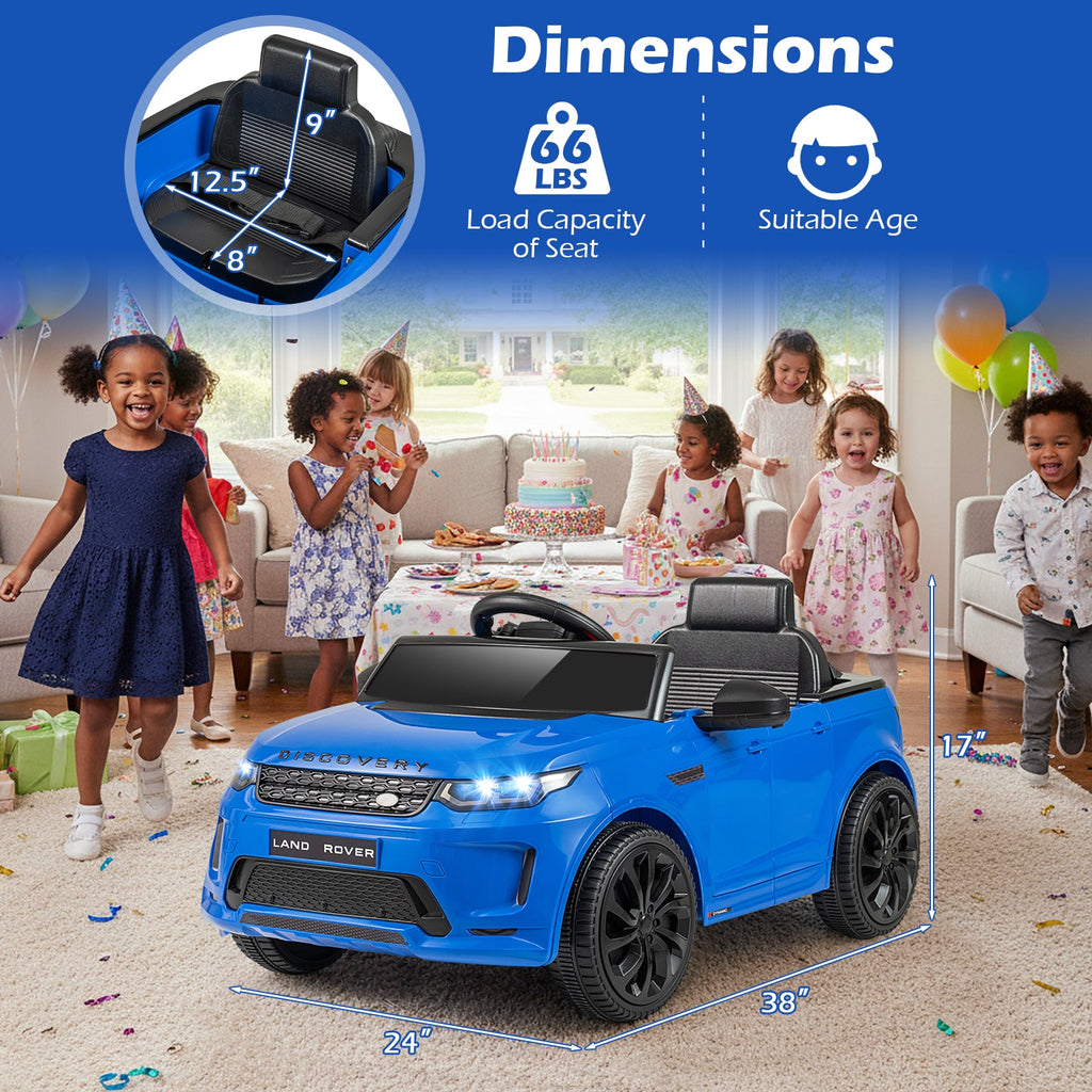 Licensed Land Rover Kids Ride on Car 12V Battery Powered Kids Electric Car