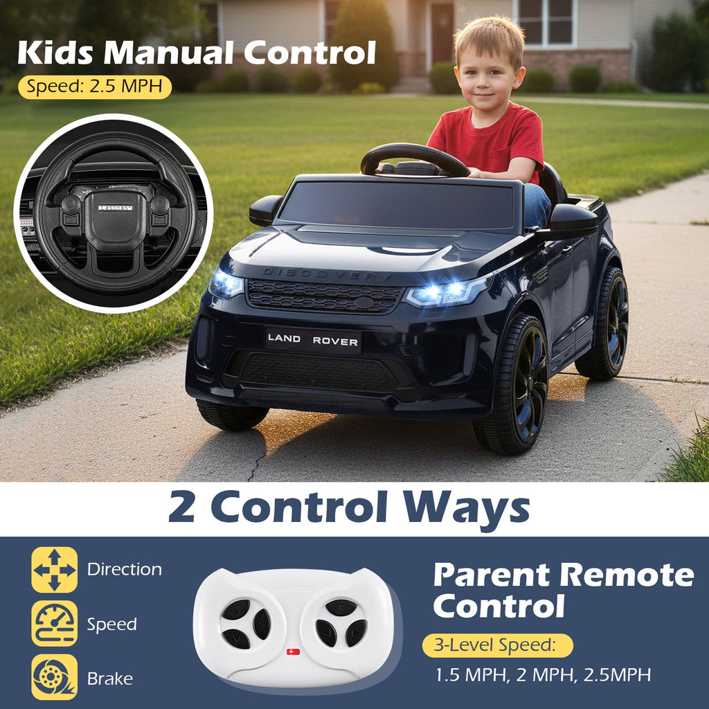 Licensed Land Rover Kids Ride on Car 12V Battery Powered Kids Electric Car