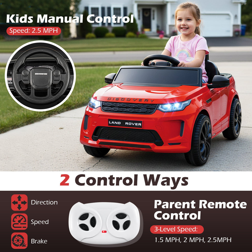 Licensed Land Rover Kids Ride on Car 12V Battery Powered Kids Electric Car
