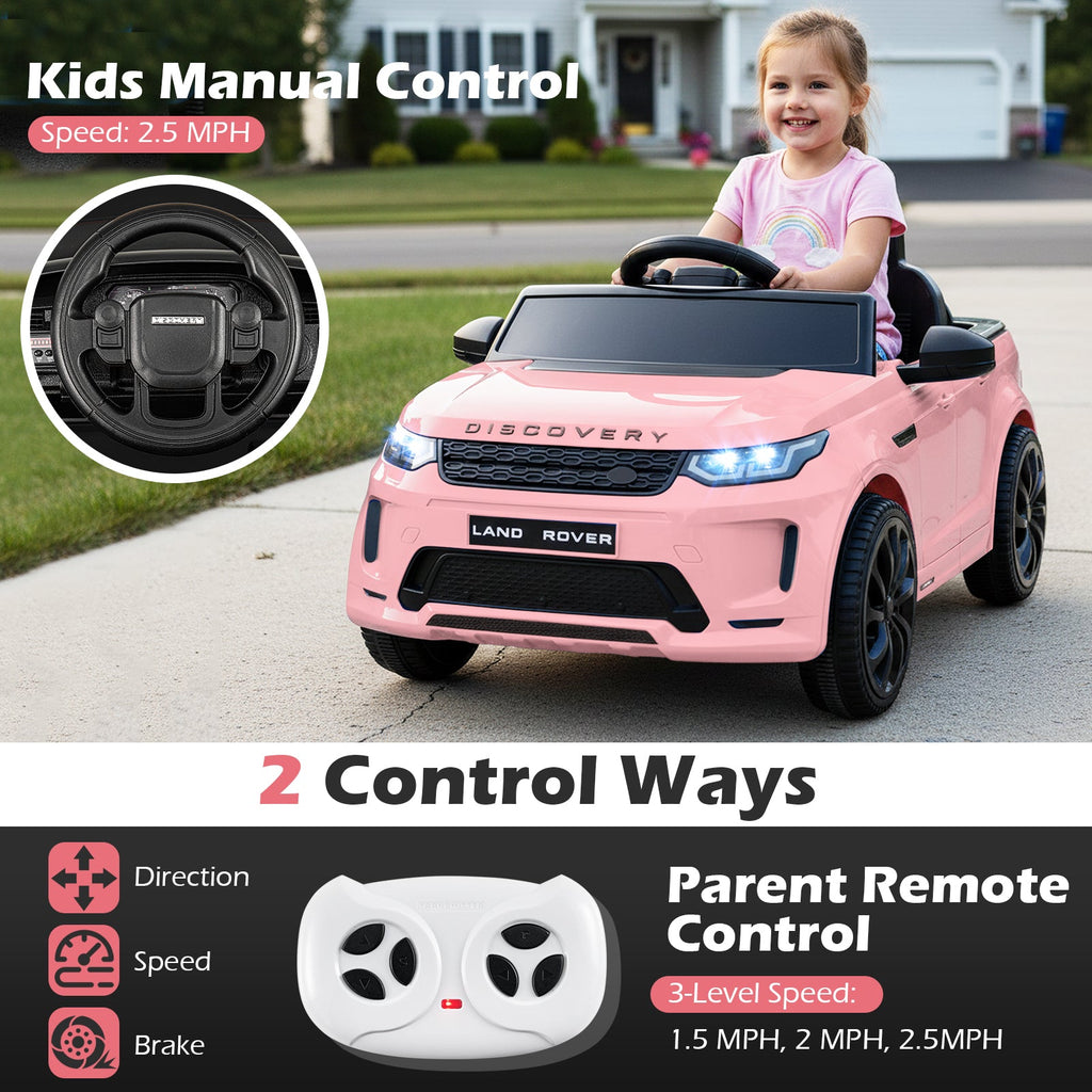Licensed Land Rover Kids Ride on Car 12V Battery Powered Kids Electric Car