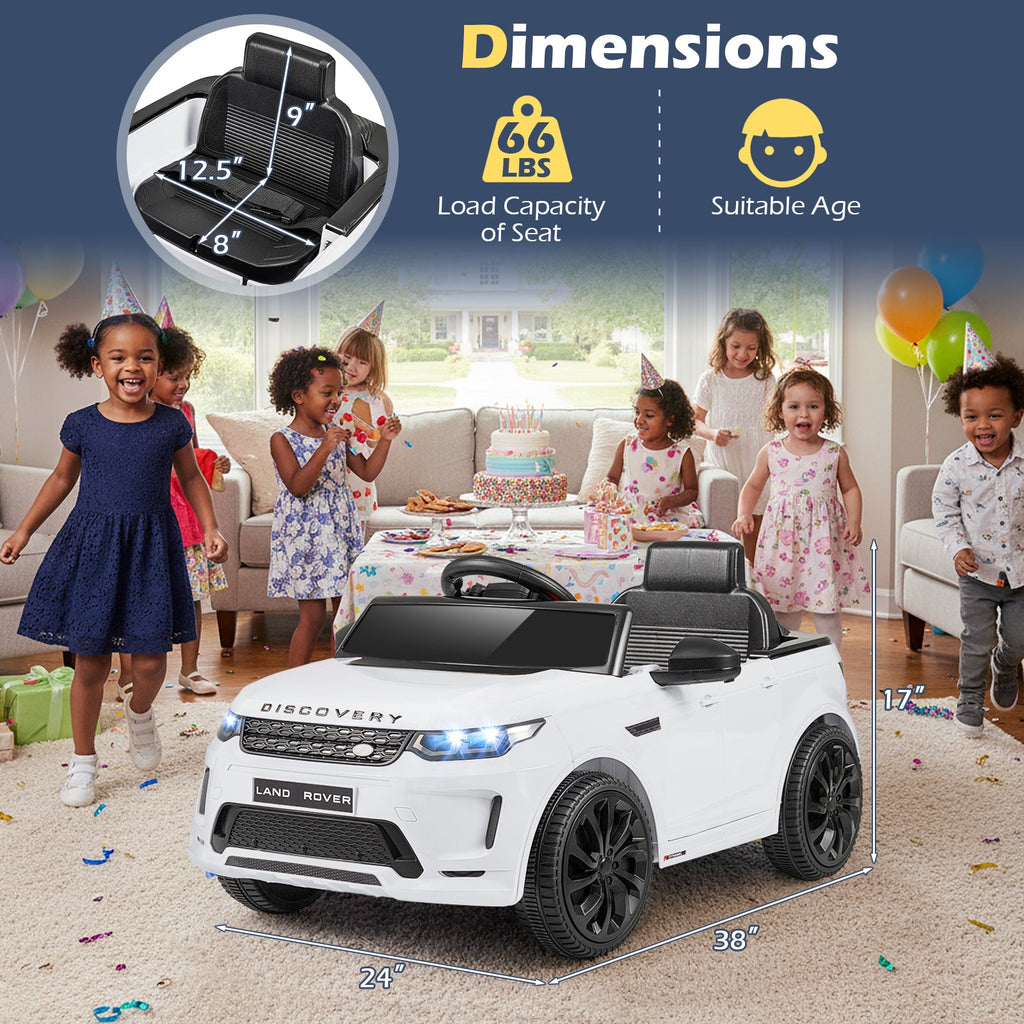 Licensed Land Rover Kids Ride on Car 12V Battery Powered Kids Electric Car