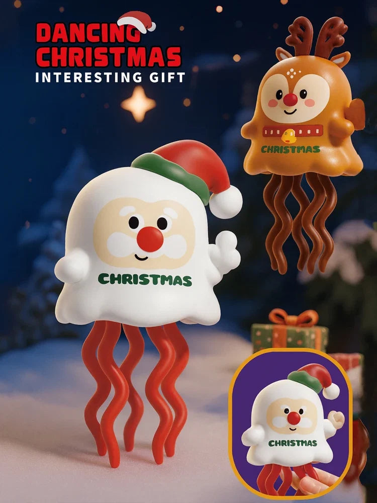 Magical Dancing Christmas Snowman or Elk Toy | Festive Wind-Up Clockwork Decoration
