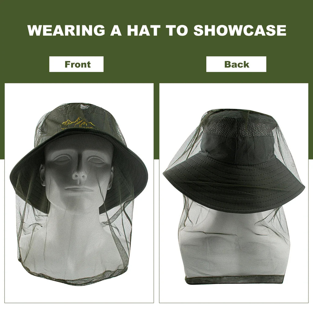 Ultra Large Mosquito Head Net | Premium Insect Face Protector for Outdoor Camping