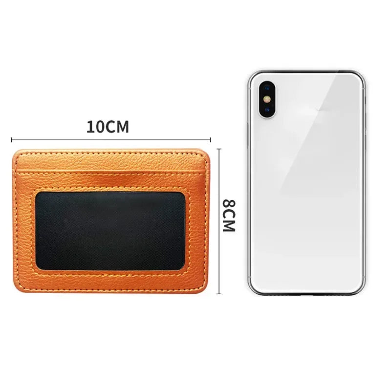 Thin PU Leather Mini Wallet | Slim Bank Credit Card Holder for Men