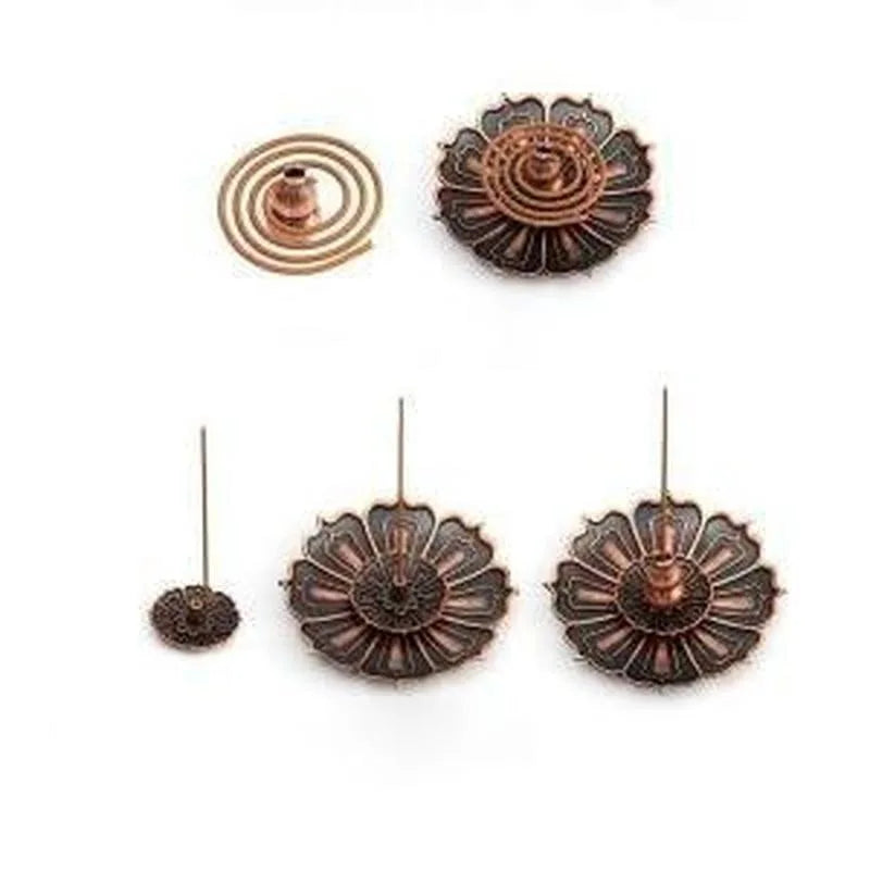 Lotus Incense Burner | Metal Lotus Ash Catcher for Stick and Cone Incense