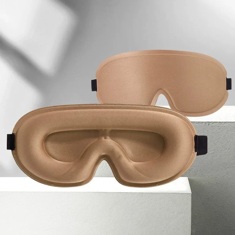 Travel 3D Sleeping Mask | Blockout Light Sleep Aid with Memory Foam