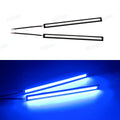2pcs Ultra Thin Bright LED Car COB Daytime Running Lights | 12V Waterproof Night Lighting Decorative Ambient Lamp Bar