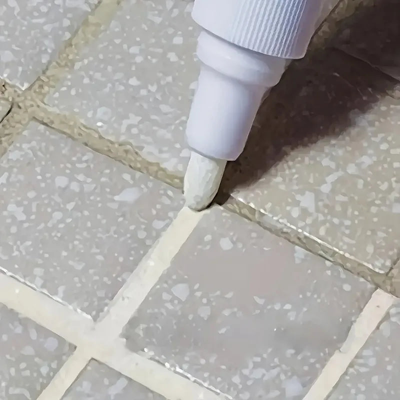 Tile Marker Grout Pen | Waterproof Seam Repair Tool for Bathroom and Kitchen Tiles
