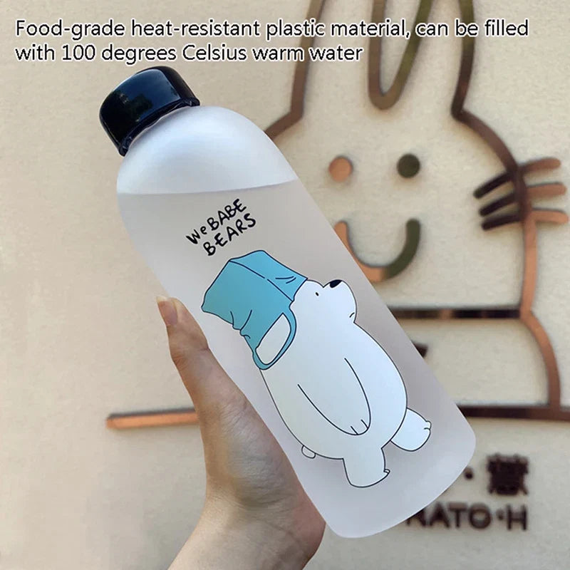 1000ml Panda Water Bottle | Leak-Proof Reusable Drinkware