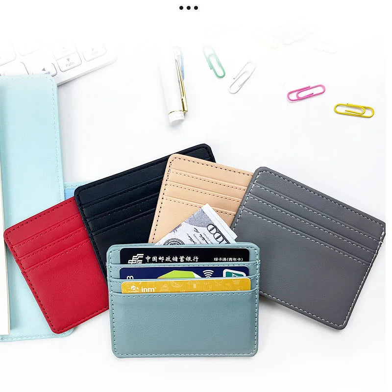 Ultra Thin Mini Card Holder Wallet | Simple RFID Blocking Credit Card Case