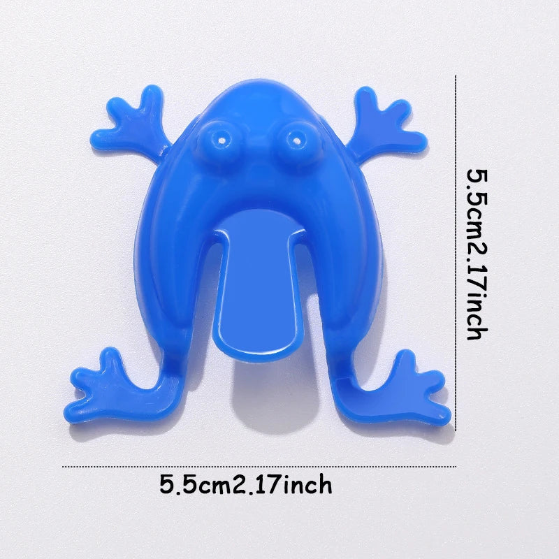 Finger Press Jumping Frog Toy | Fun Antistress Bouncing Toy for Kids and Family Games