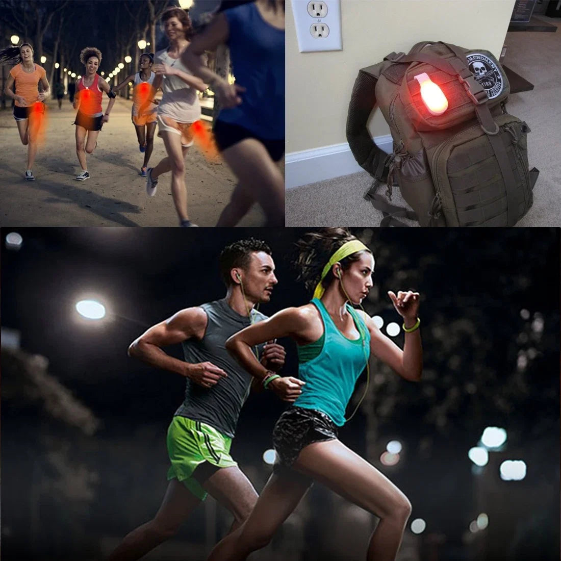 Mini Running Emergency Light | Clip Safety Silicone Outdoor Cycling Lamp