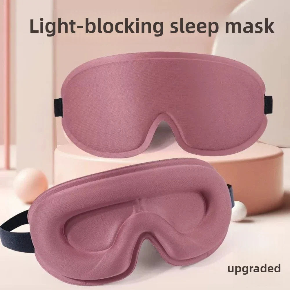 Travel 3D Sleeping Mask | Blockout Light Sleep Aid with Memory Foam