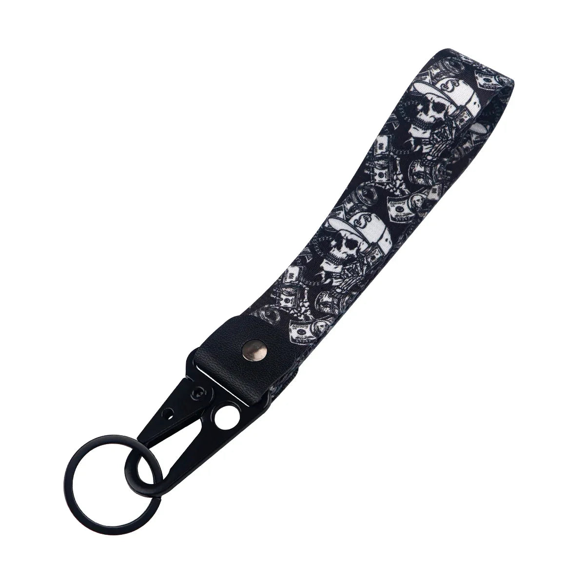Skeleton Car Keychain | Scary Key Ring Jewelry for Men Women Motorcycle Lanyard Halloween Gift