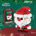 DIY Santa Reindeer Building Blocks | Christmas Domino Game Set