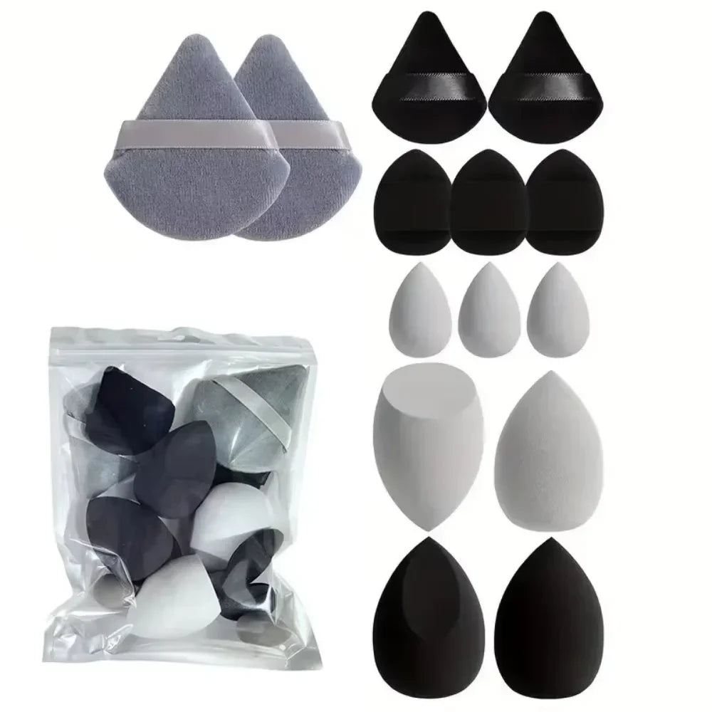 14PCS Makeup Sponge Set | Foundation Blender & Powder Puff Kit