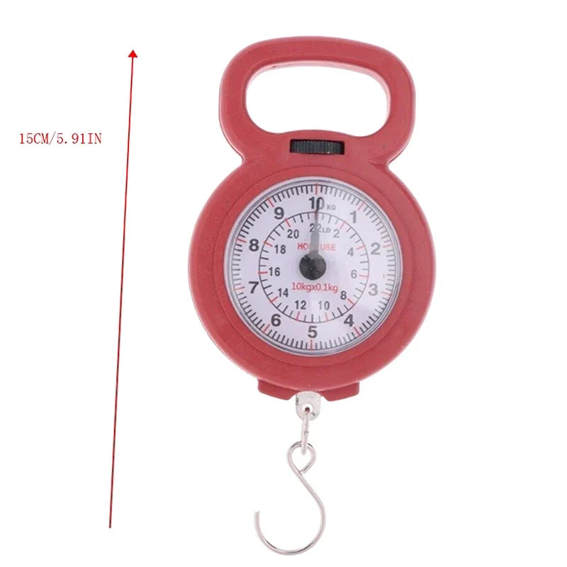 Portable 10kg Spring Hanging Scale | Mini Digital Food and Luggage Scale