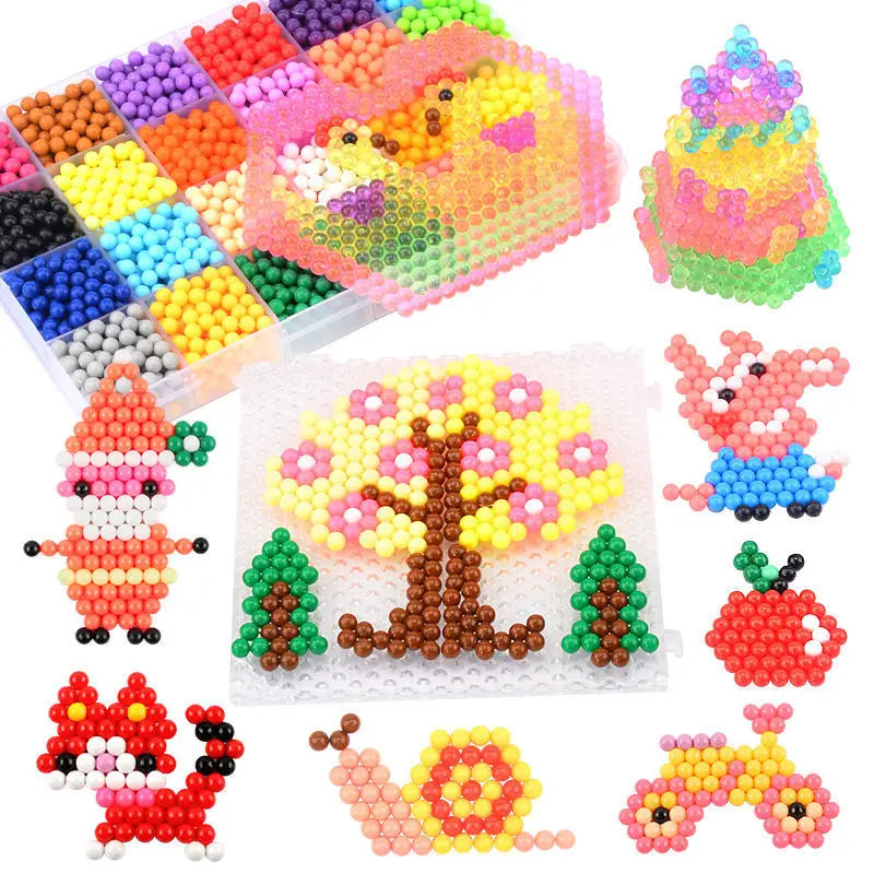 300pcs DIY Water Spray Beads Set | 36 Colors Refill Beads for 3D Puzzle Craft