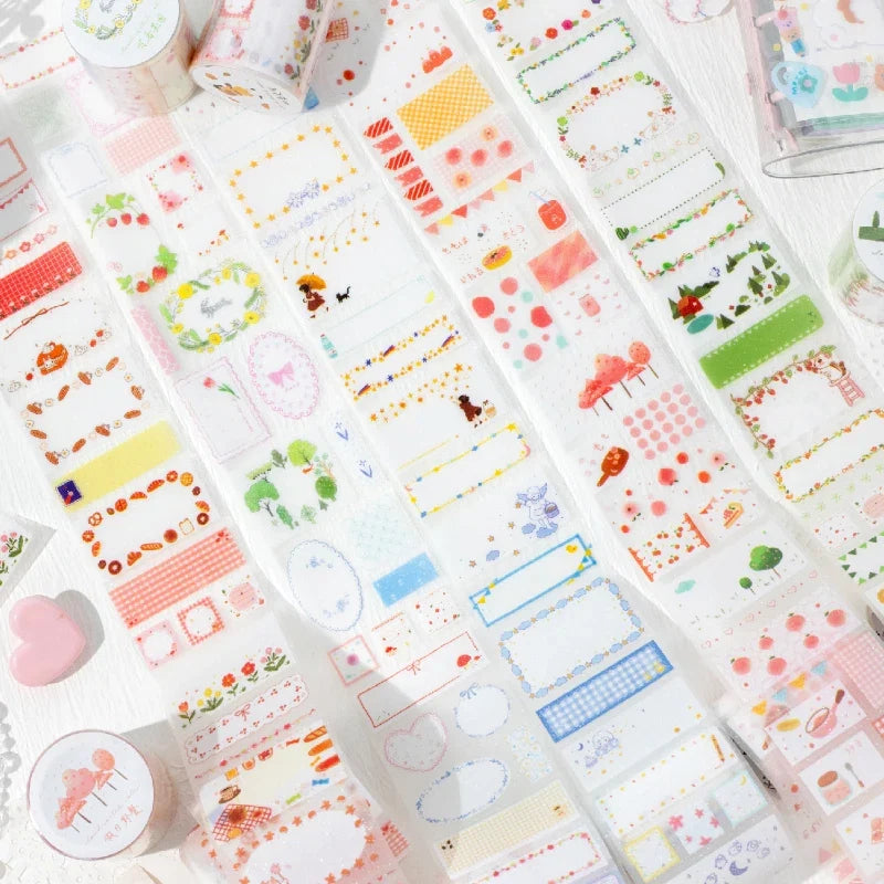 Decorative Masking Tape Roll for Junk Journal, Kraft Cards, and DIY Collage Projects