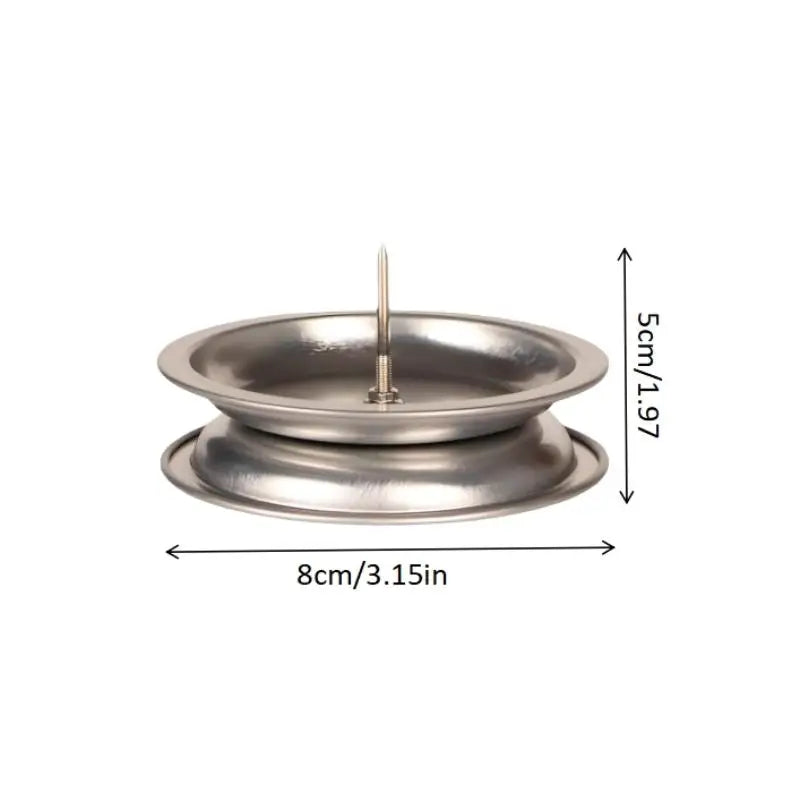 Moxa Stick Holder Tray | Stainless Steel Ash Collection and Mosquito Coil Holder