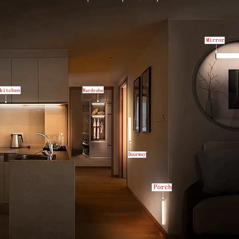 Rechargeable Motion Sensor LED Cabinet Light | Wireless Night Light for Closet Hallway