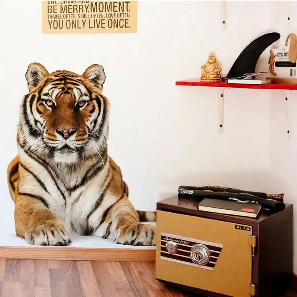 Vibrant Tiger Wall Sticker | Peel Off Living Room Bedroom Decor
