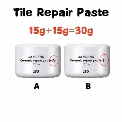 White Porcelain Repair Kit | Ceramic Repair Paste for Tubs, Tiles, Toilets, and Sinks