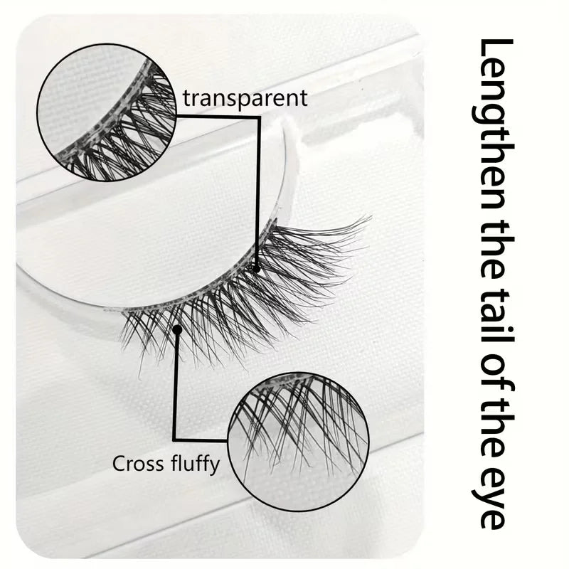 Natural Look Curly Half Lashes | 5 Pairs for Volume and Definition
