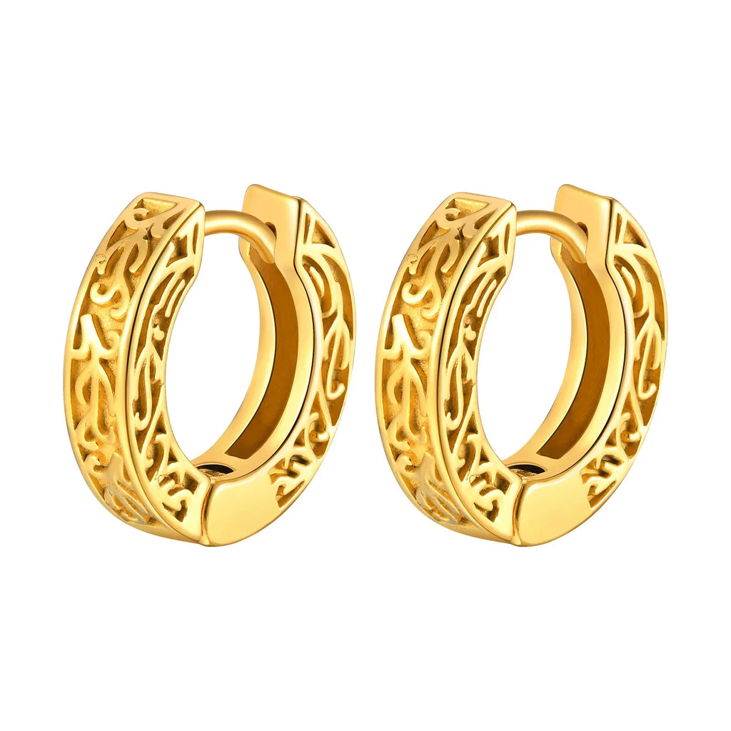 Stainless Steel Small Hoop Earrings for Men | Hypoallergenic Huggies