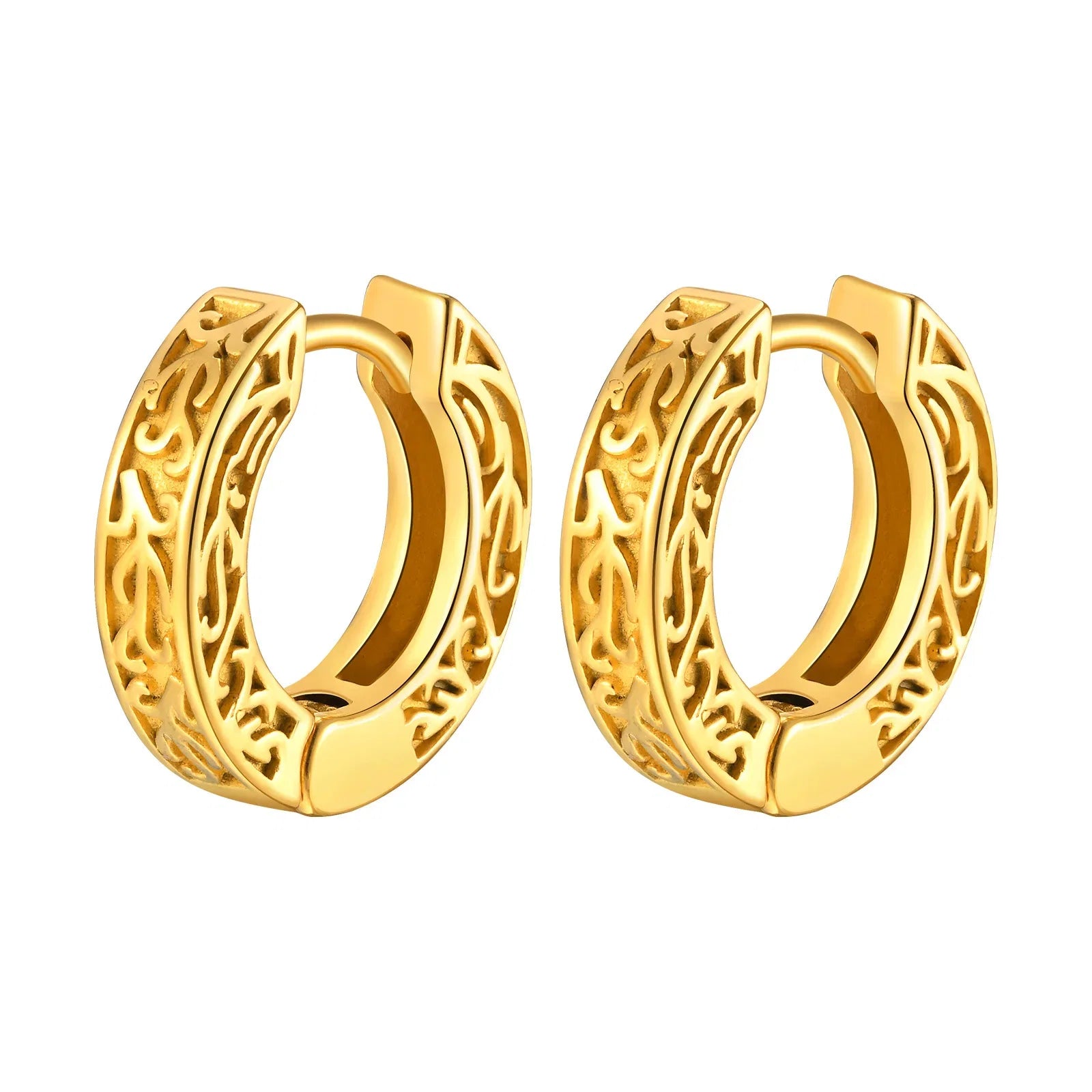 Stainless Steel Small Hoop Earrings for Men | Hypoallergenic Huggies