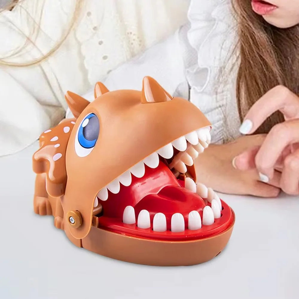 Triceratops Dinosaur Biting Hand Toy | Funny Parent-Child Prank Game