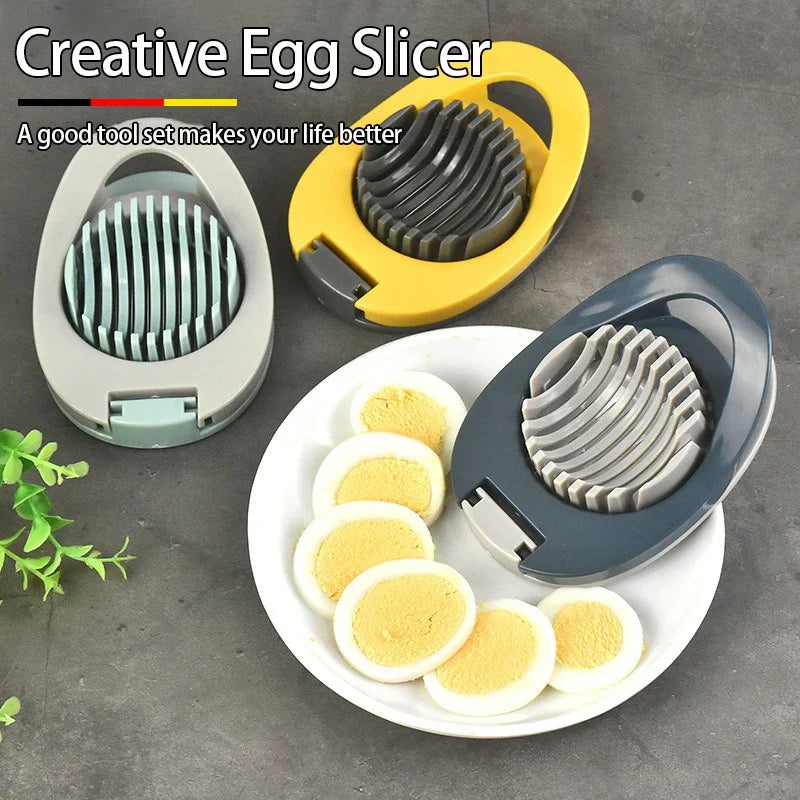 Stainless Steel Egg Slicer | Multipurpose Kitchen Cutter for Eggs and Fruit