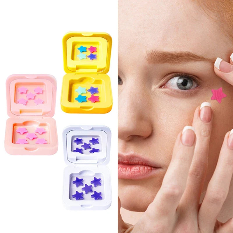 Star Shaped Hydrocolloid Acne Patches | Invisible Pimple Stickers with Mirror