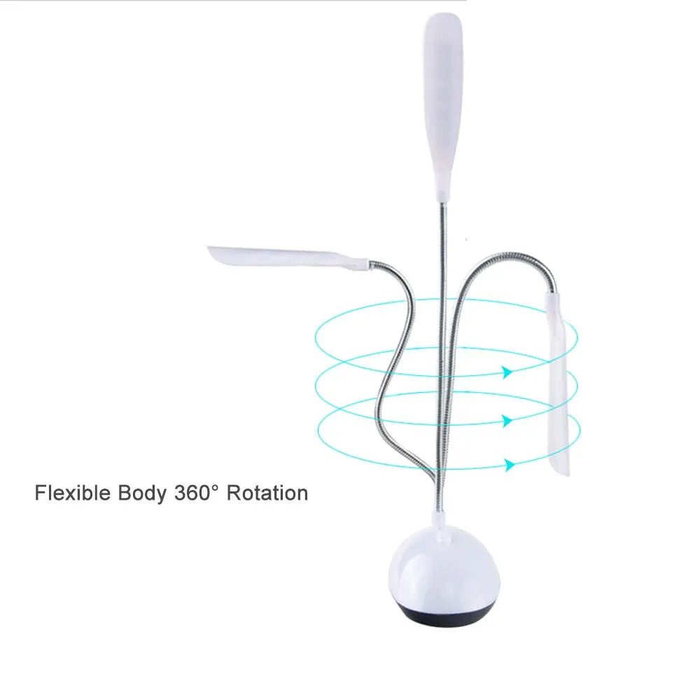 Portable LED Desk Lamp | Eye-Protecting Folding Reading Light for Bedroom and Study