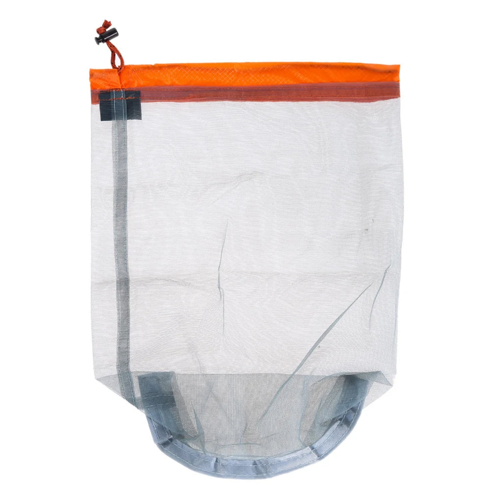 Ultralight Mesh Drawstring Stuff Sack | Camping & Travel Storage Bag