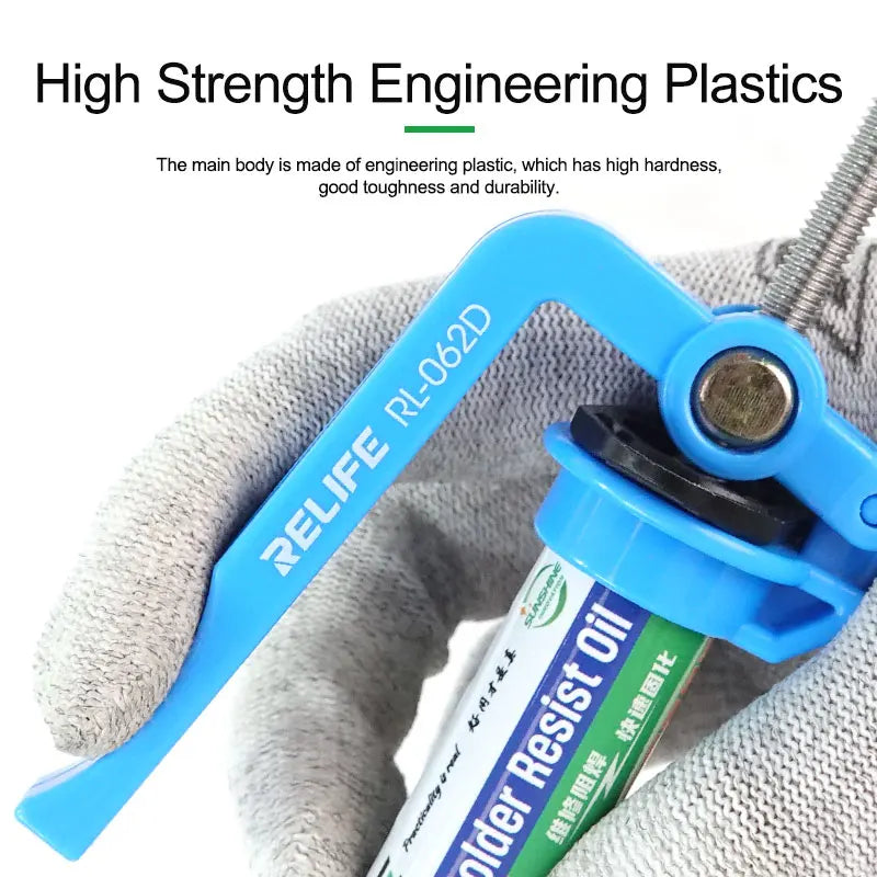RELIFE RL-062D Manual Glue Gun | High Strength Injection Molding for 5-10CC Syringes